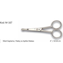 Alem Europe Aplike ve Nakış Makası Kıvrık Küt Uçlu No:4 10,16 cm