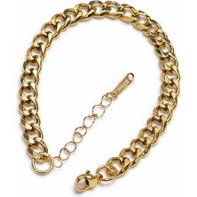 Suzi Shine Tıraşlı Arpa Zincir Çelik Bileklik