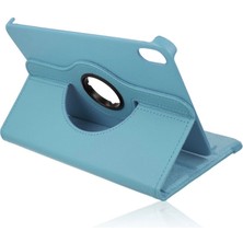 K-Yonlineticaret Ipad Mini 6 Kılıf 360 Tablet Deri Kılıf - Turkuaz