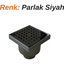 Sof Dekor Sofdekor 10X10 Plastik Çerçeveli Yer Süzgeci Duş Kanalı Izgara - Düşey Çıkış 50MM
