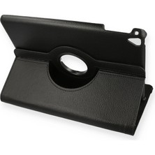 K-Yonlineticaret Ipad 9.7 (2018) Kılıf 360 Tablet Deri Kılıf - Siyah