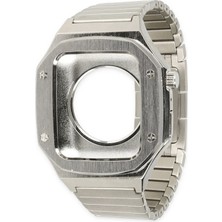 Newface Apple Watch 44MM KR409 Metal Kordon - Gümüş