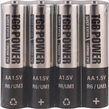 Aesco 4'lü Kalem Pil Aa 1.5V R6 / Um3 – Uzun Ömürlü Karbon Çinko Pil Seti