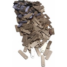 Bronz 13 x 5 mm Dantel Oya Yazma Halhal Abiye Lazer Kesim Pul 500 Adet