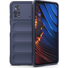 K-Yonlineticaret Xiaomi Poco X4 Pro 5g Kılıf Optimum Silikon - Lacivert