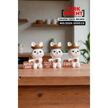 Bevatir Dekoratif Tavşan Bi Kahve Seti – Modern Minimal Ev Aksesuarı Hediyelik Obje Masa Üstü Dekoratif Süs