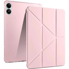 K-Yonlineticaret Xiaomi Redmi Pad Pro 12.1 Kılıf Kalemlikli Mars Tablet Kılıfı - Rose Gold