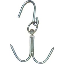 Alem 8 mm Kasap Et Kancası - 239LI Dönerli Set - Paslanmaz Çelik - Et Işleme - Hijyenik - Düzenli - Dayanıklı - Uzun Ömürlü