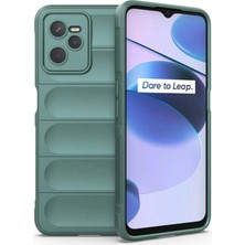 K-Yonlineticaret Realme C35 Kılıf Optimum Silikon - Koyu Yeşil
