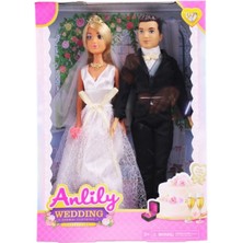 Mey İthalat Mey Ithalat® Kutulu Anlily Bebek Gelin Damat