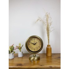 Ototechparca Eskitme Metal Dekoratif Masa Saati 25×20 cm
