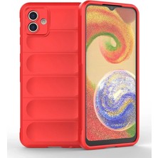 K-Yonlineticaret Samsung Galaxy A04E Kılıf Optimum Silikon - Kırmızı