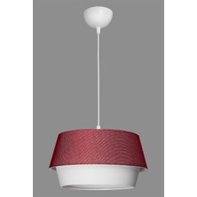 Limon 3D Desing Melena Dokulu Kumaş Başlıklı Tekli Sarkıt Avize, Salon, Yatak Odası