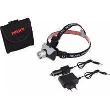 K-Yonlineticaret Police PS-1813 Cree Q5 LED LED Zoomlu Şarjlı Kafa Feneri