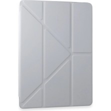 Erdo Ticaret Samsung Galaxy Tab A9 Kılıf Kalemlikli Mars Tablet Kılıfı - Gri