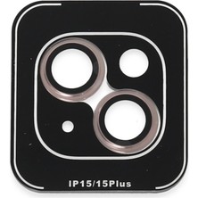 K-Yonlineticaret Joko Iphone 15 Pvd Metal Kamera Lens - Pembe