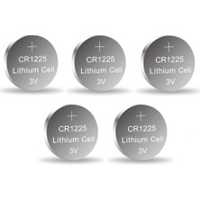 Erdo Ticaret Yuma CR1225 Süper Lityum 3V 5’li Kart Düğme Pil