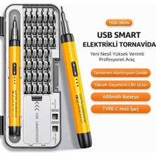 Azurtech Hassas Elektrikli Tornavida Seti Kablosuz Şarj Edilebilir Mini Güç Aracı, Mobil/pc/elektronik Onarımı Için 12 Bit ile
