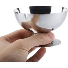 abnturk 10 cm Paslanmaz Çelik Pilav Helva Ölçeği Sunumu Dondurma Kasesi Lokumluk Çerezlik