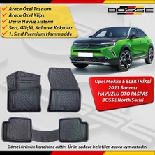 Opel Mokka E Paspas Elektrikli Araca Özel  2021 Sonrası Için Derin Havuzlu Paspas Bosse North Serisi