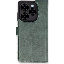 Alem Tecno Spark Go 2024 Kılıf Trend S Plus Kapaklı Kılıf - Yeşil