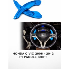 Stilix Garage Honda Civic 2006–2012 F1 Paddle Shift Direksiyon Kulakçık Uzatma Seti Alüminyum Mavi