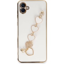 Magicool Samsung Galaxy A04E Kılıf Esila Silikon - Beyaz