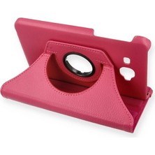 Erdo Ticaret Samsung Galaxy T280 Tab A 7 Kılıf 360 Tablet Deri Kılıf - Pembe