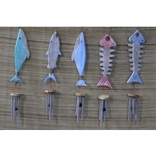 Magicool Ahşap Balıklı Metal Çan No:5