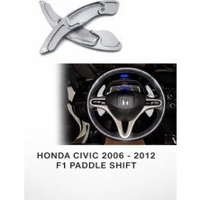 Stilix Garage Honda Civic 2006–2012 F1 Paddle Shift Direksiyon Kulakçık Uzatma Seti Alüminyum Gri