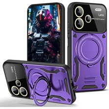 Magicool Redmi Note 13 Pro Plus Joy Lens Standlı Kapak - Mor