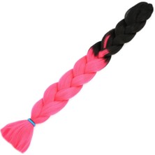 Aesco Afrika Örgülük Sen Ombreli  100 Gr. / Siyah / Neon Pembe