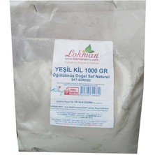 Aesco Yeşil Kil Öğütülmüş Doğal Saf Naturel 1000 gr Paket