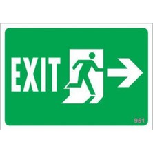 Aesco Yangın Çıkış Uyarı Levhası 17,5X25 KOD:951