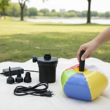 Aesco Taşınabilir Elektrikli Hava Kompresörü - Şişme Yatak ve Lastik Şişirme Pompası, Vakumlu Poşet Aparatlı ( Lisinya )