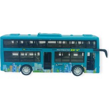 Aesco Sesli Işıklı Çift Katlı Otobüs 20 cm - Yeşil (Lisinya)