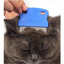 Aesco Evcil Hayvan Bakım Tarağı – Kedi Köpek Tavşan Ince Dişli Bit Pire Tarağı - Lisinya