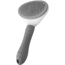 Aesco Karamel Kendini Temizleyen Tuşlu Kedi Köpek Tarağı Gri 10 x 20 cm