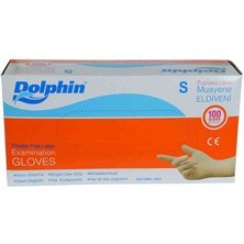 Aesco Pudrasız Beyaz Latex Muayene Eldiveni Küçük Boy (S) 100 Lü Paket