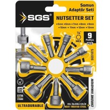 Aesco 1875 Somun Adaptör Seti 9 Parça