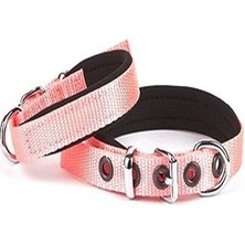 Aesco Softlu Köpek Boyun Tasması 1,5 cm x 35 cm Pembe