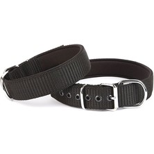 Aesco Seri Dokuma Köpek Boyun Tasması 4X57-65CM Siyah