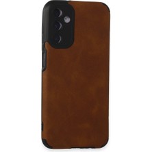 Magicool Samsung Galaxy M14 5g Kılıf Loop Deri Silikon - Kahverengi