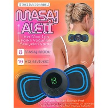 Shoplet Kelebek Masaj Aleti Bel Sırt Bacak Kol Titreşimli Masaj Pedi Şarjlı 8 Modlu Vücut Tens Cihaz