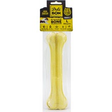 Aesco Deri Köpek Çiğneti Pres Kemik 1X22CM Beyaz