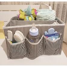 Aesco Bebek Beşik Başucu Düzenleyici Kapaklı 5 Bölmeli Organizer - Lisinya