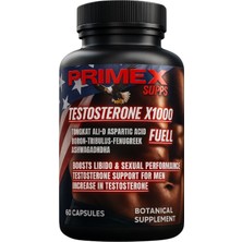 Primexsupps Testo Booster Tribulus Terrestiris, Ginseng, Bor 60 Kapsül Testox