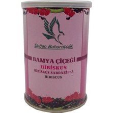 Aesco Afrika Bamya Çiçeği Hibiskus Mekke Gülü Doğal 100 gr Teneke Kutu