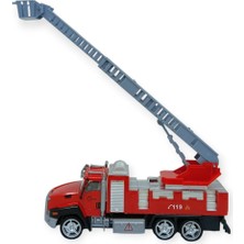 Aesco Çek Bırak Itfaiye Arabası 21 cm - Merdivenli (Lisinya)