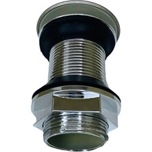 Aesco Pop Up Krom Kaplama Bas Aç Lavabo Sifonu Gideri ( Lisinya )